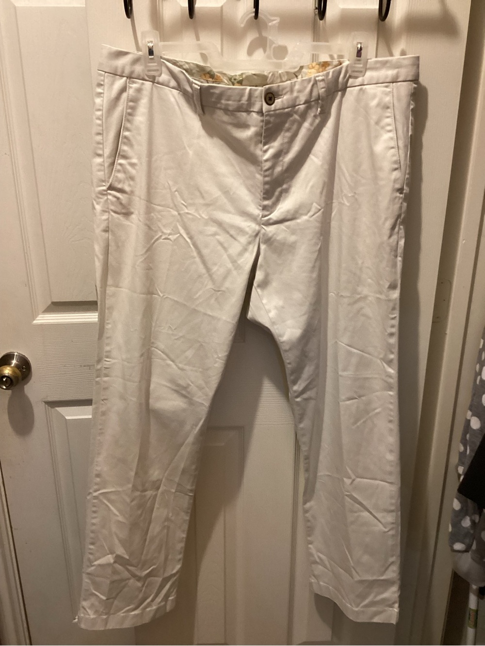 Tommy Bahama White Cotton-Blend Chinos
